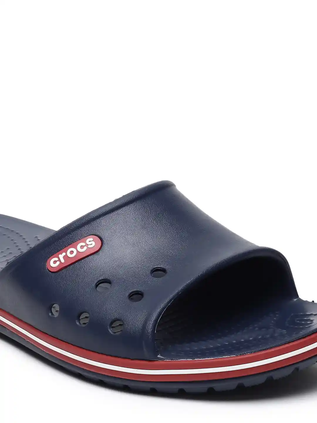 Buy Crocs Unisex Navy Blue Crocband II Solid Sliders Flip Flops