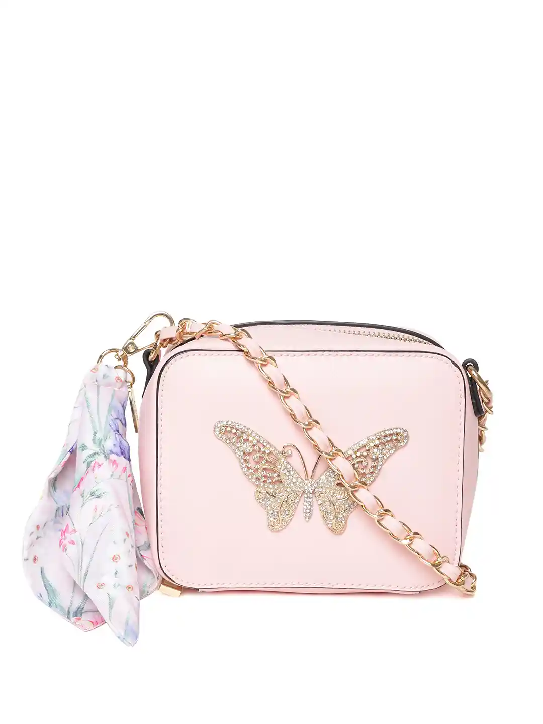 Buy ALDO Pink Butterfly-Shaped Embellished Sling Bag Handbags