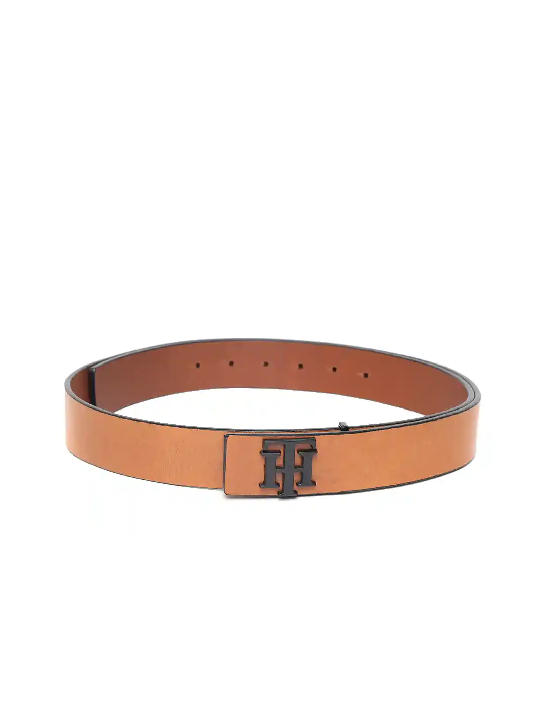 Buy Tommy Hilfiger Men Tan Brown Leather Solid Belt Belts for