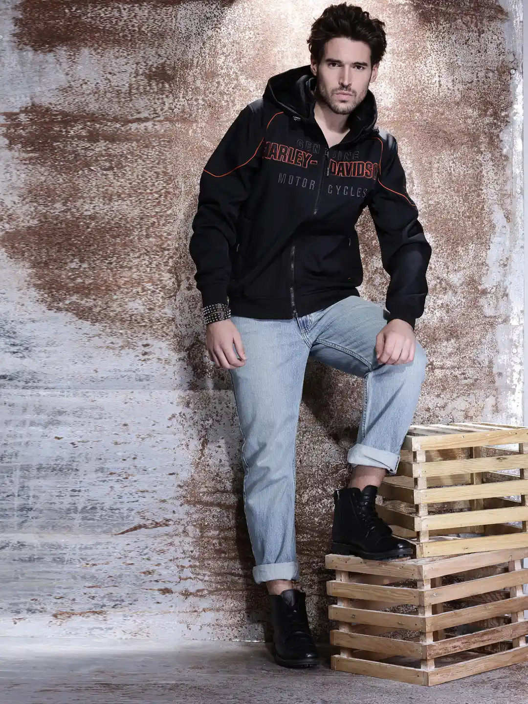 Buy Harley-Davidson Men Black Idyll Performance Soft Shell Jacket