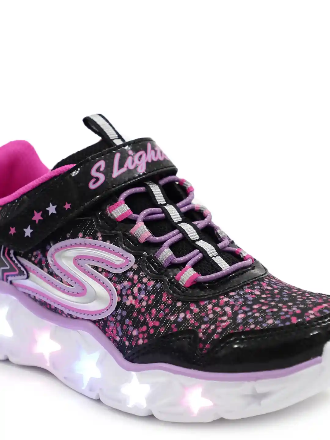 Buy Skechers Girls Black Galaxy Lights Sneakers With LED Lights