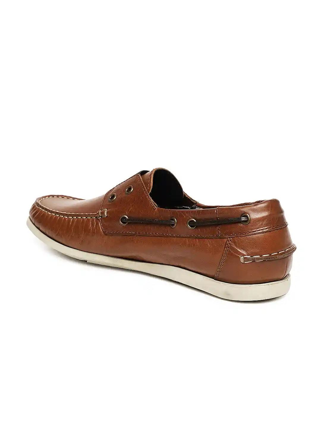Buy Language Men Brown Genuine Leather Boat Shoes Casual Shoes