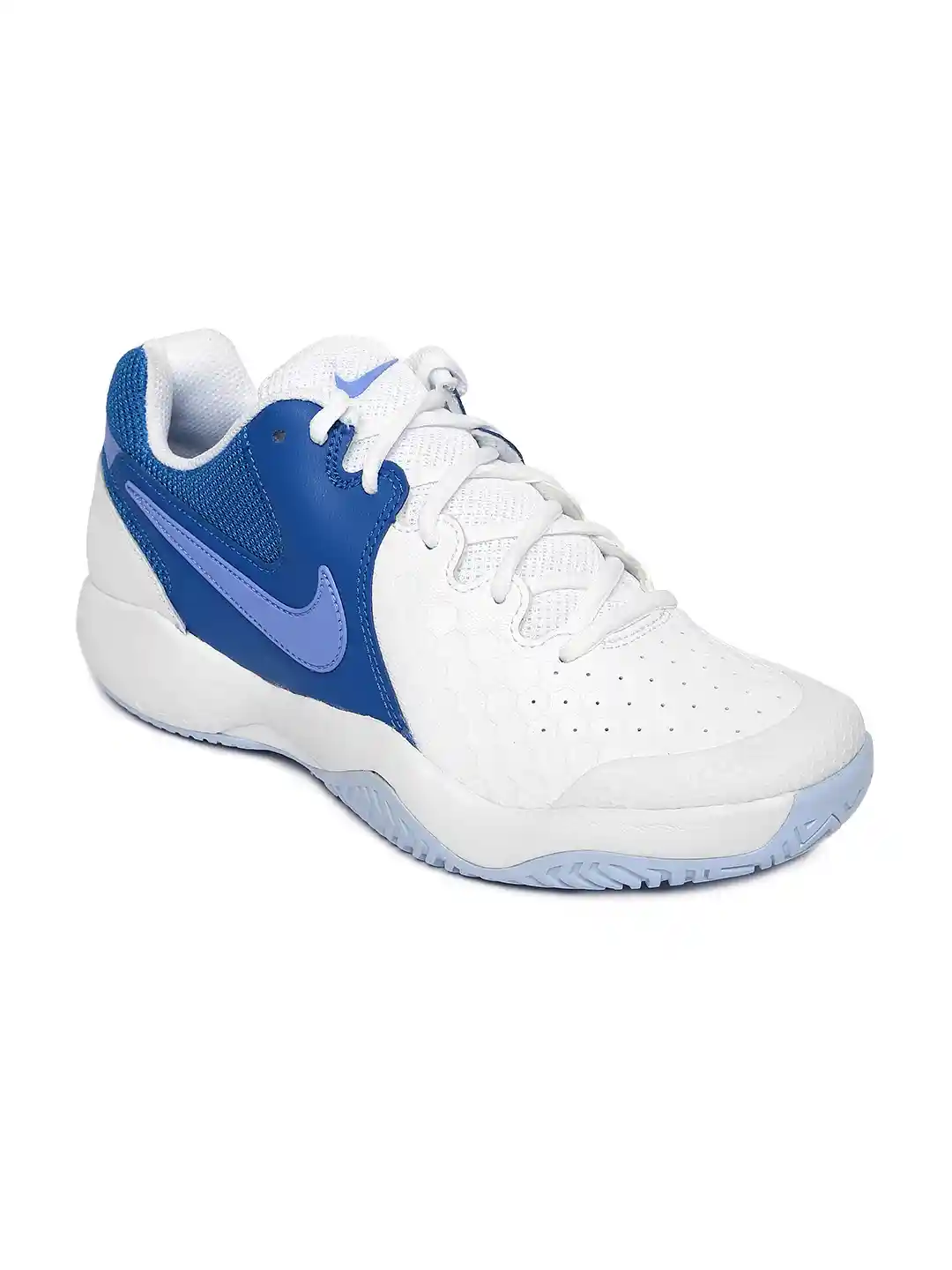 Buy Nike Women White Blue NIKE AIR ZOOM RESISTANCE Tennis Shoes
