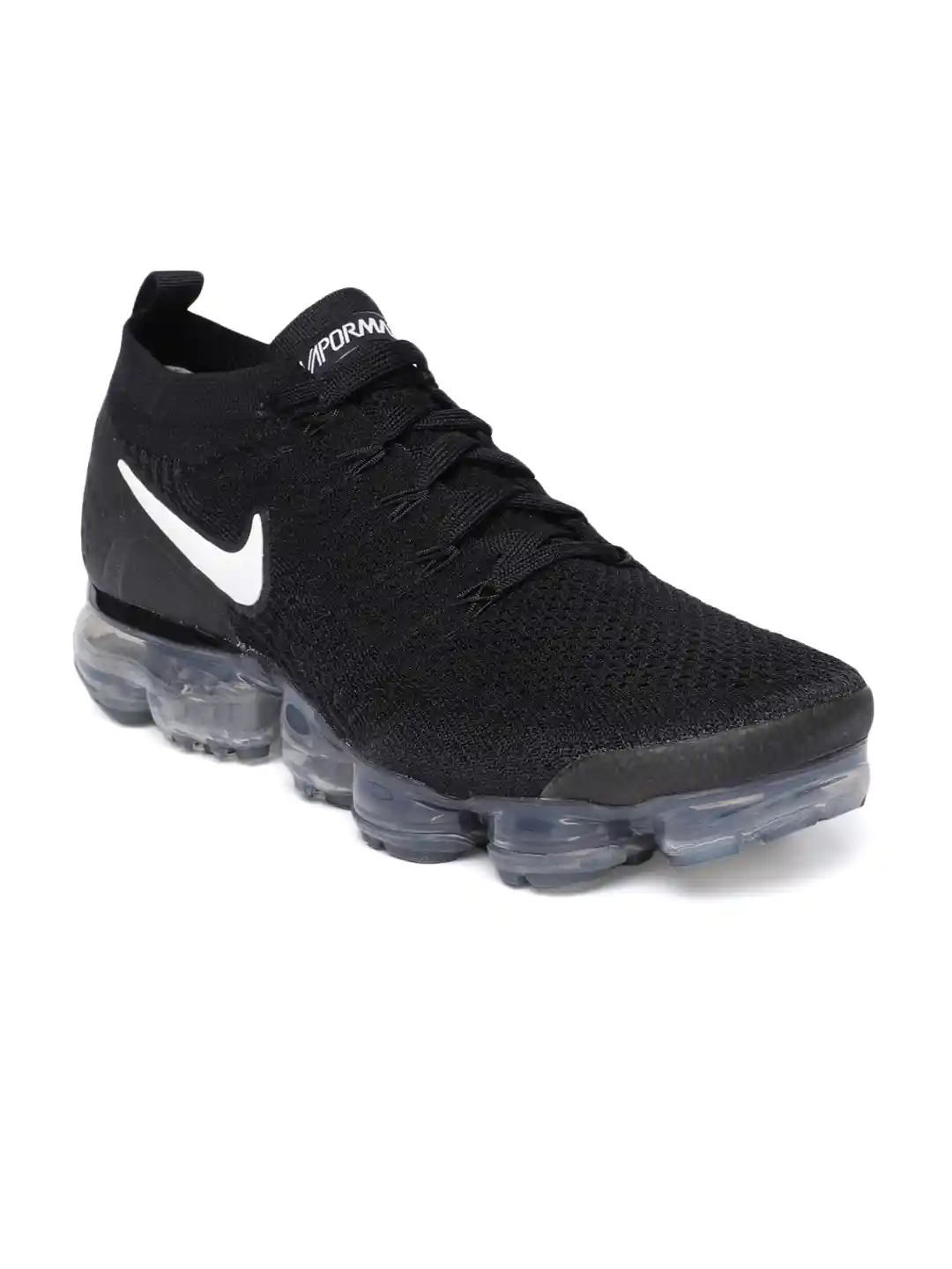 Nike Men Black Air Vapor Max Flyknit Running Shoe