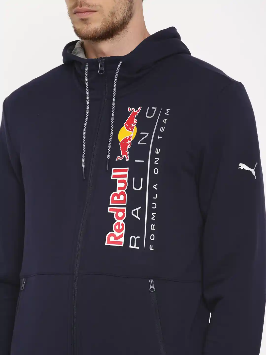 Buy PUMA Motorsport Men Navy Red Bull Racing RBR NIGHTSKY Hooded