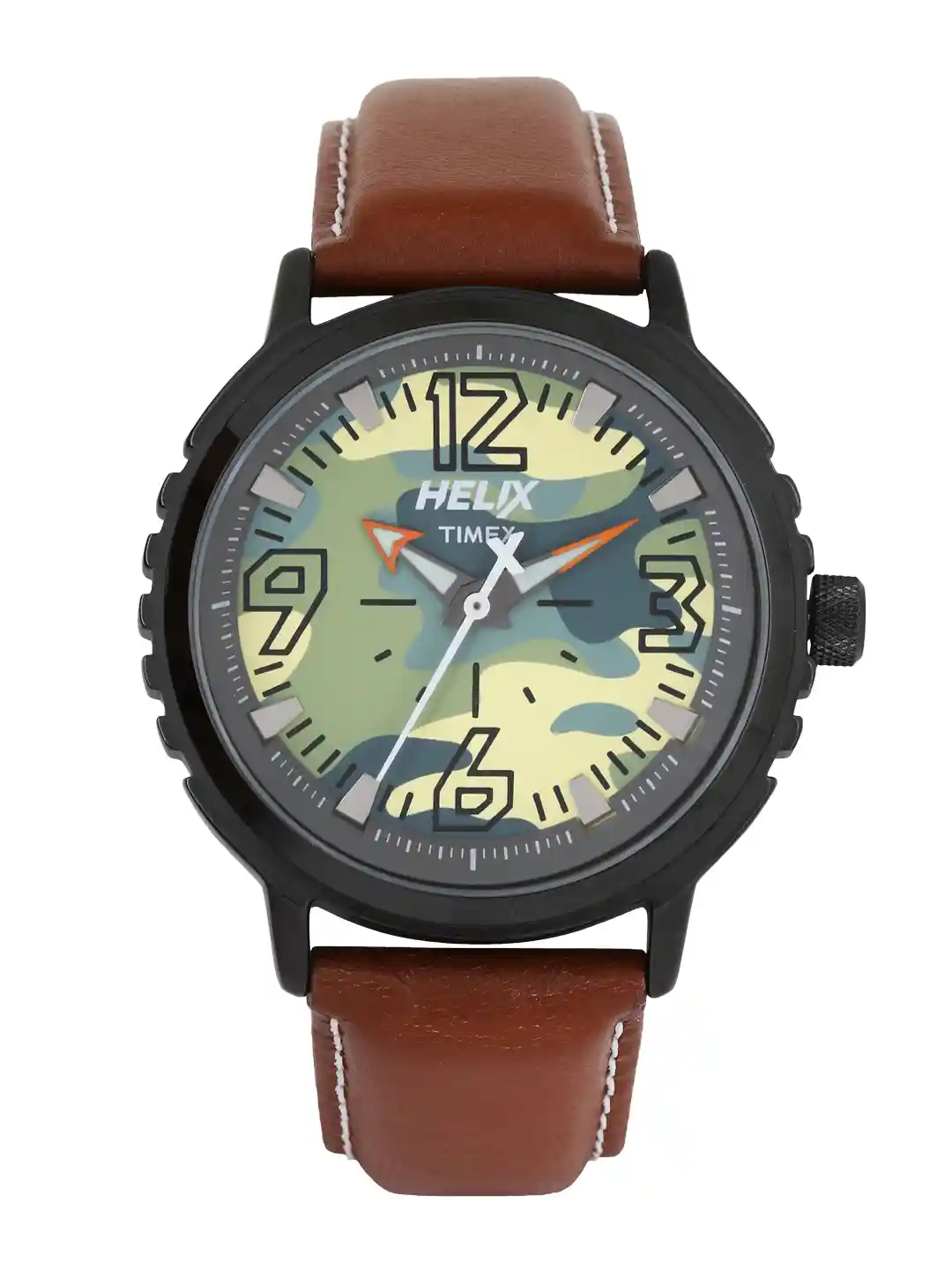 Buy Helix by Timex Men Yellow Green Dial Watch TW025HG03