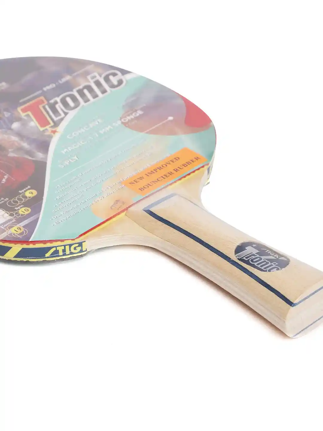 Buy Stiga Unisex Red Black Tronic Star Table Tennis Bat