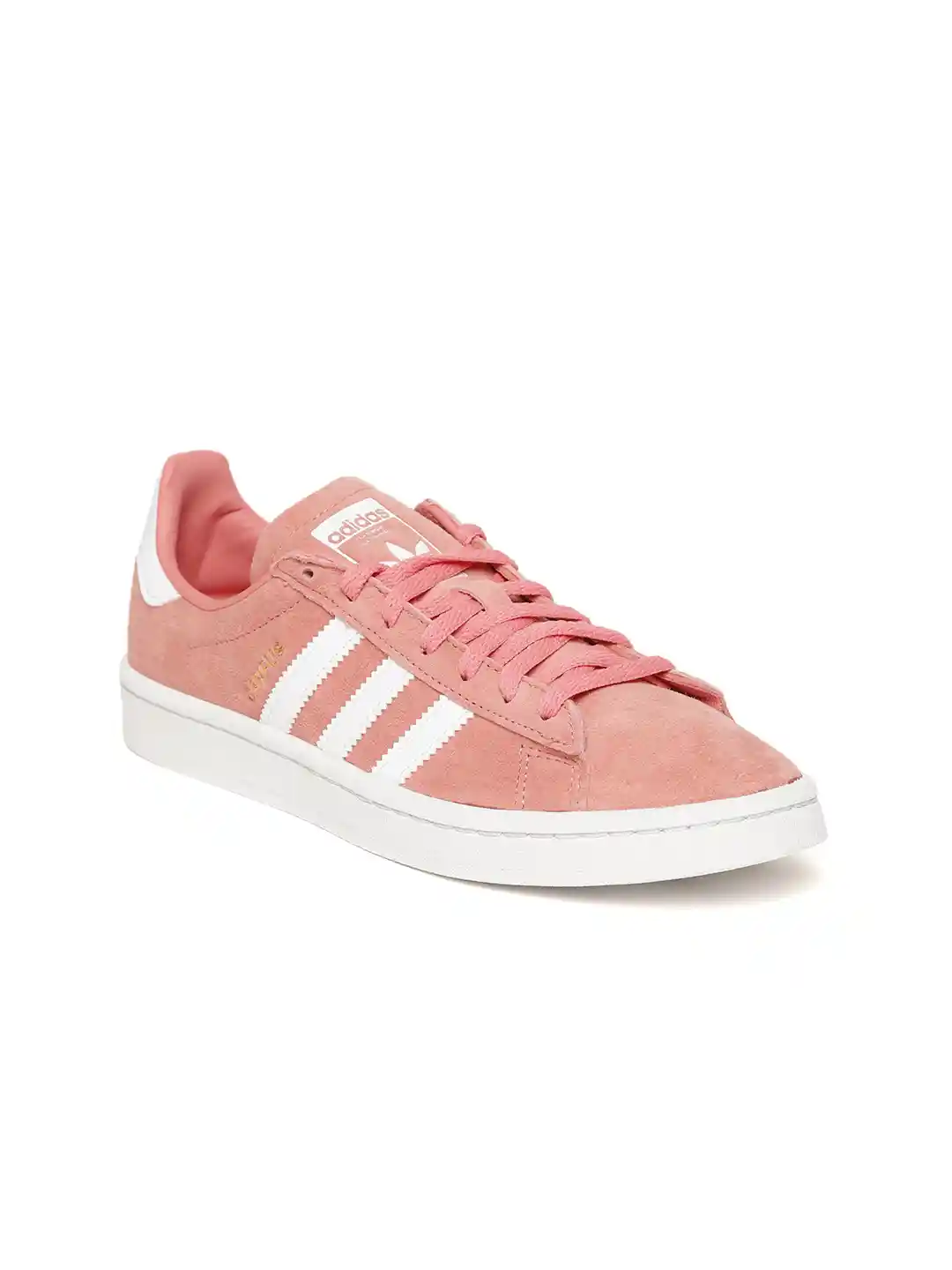 Buy ADIDAS Originals Women Coral Pink Campus Suede Sneakers