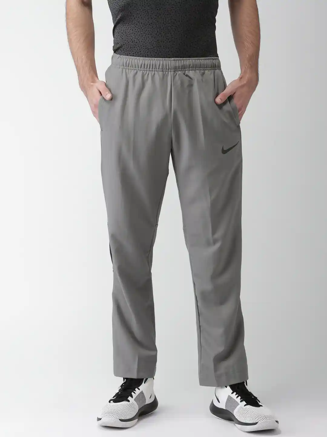 Buy Nike Men Grey AS M NK DRY PANT TEAM WOVEN Standard Fit Track