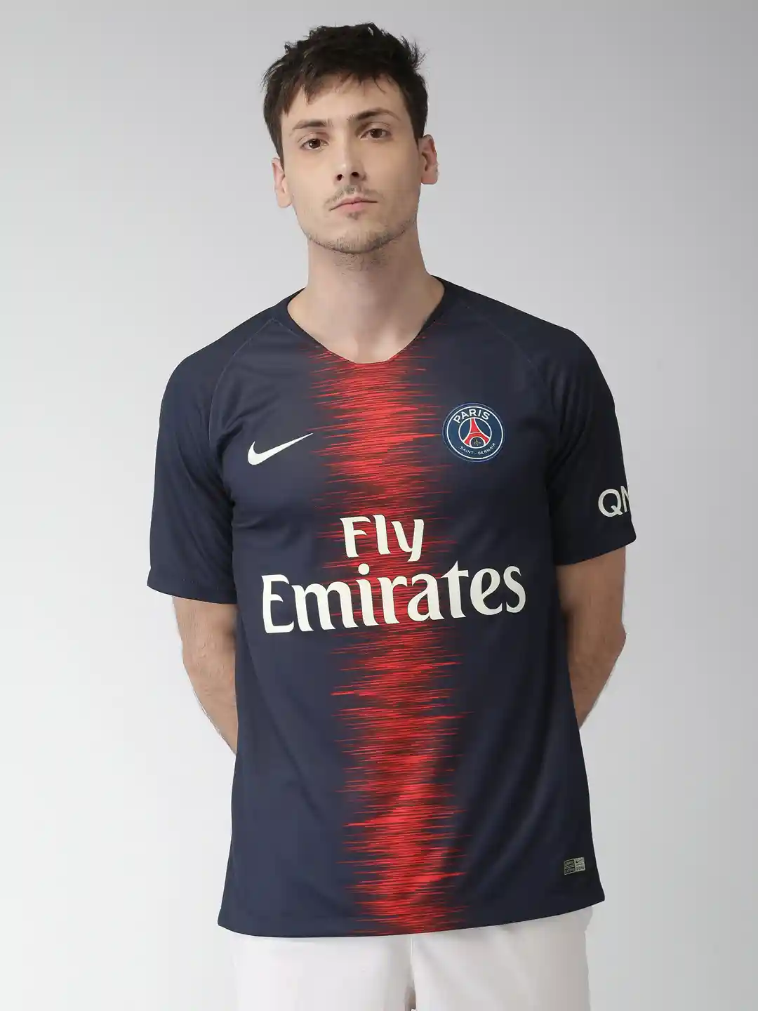 Buy Nike Men Navy Red Printed Breathe Paris Saint-Germain Home