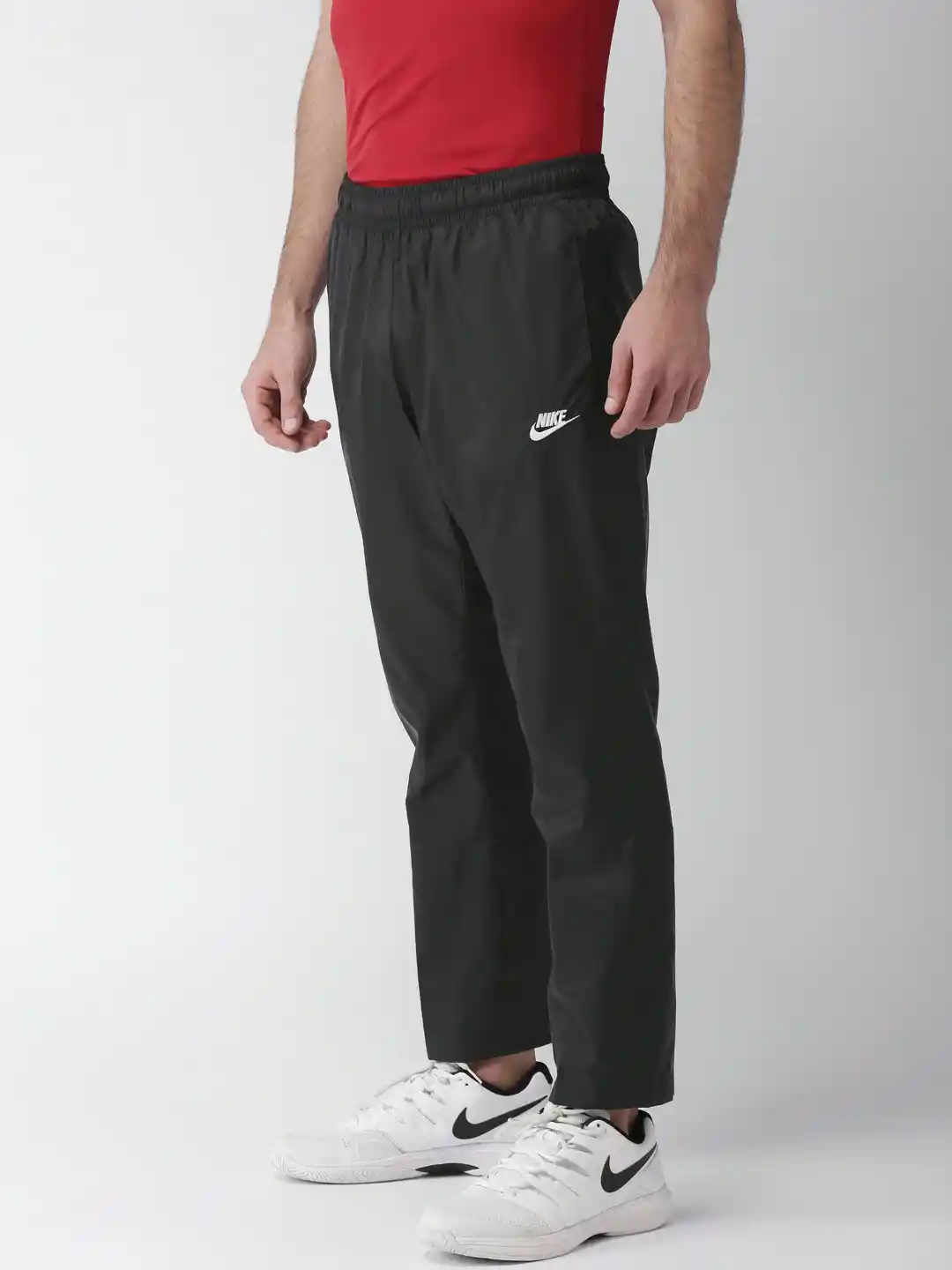 Buy Nike Men Black AS M NSW PANT OH WVN CORE TRK Loose Fit Track
