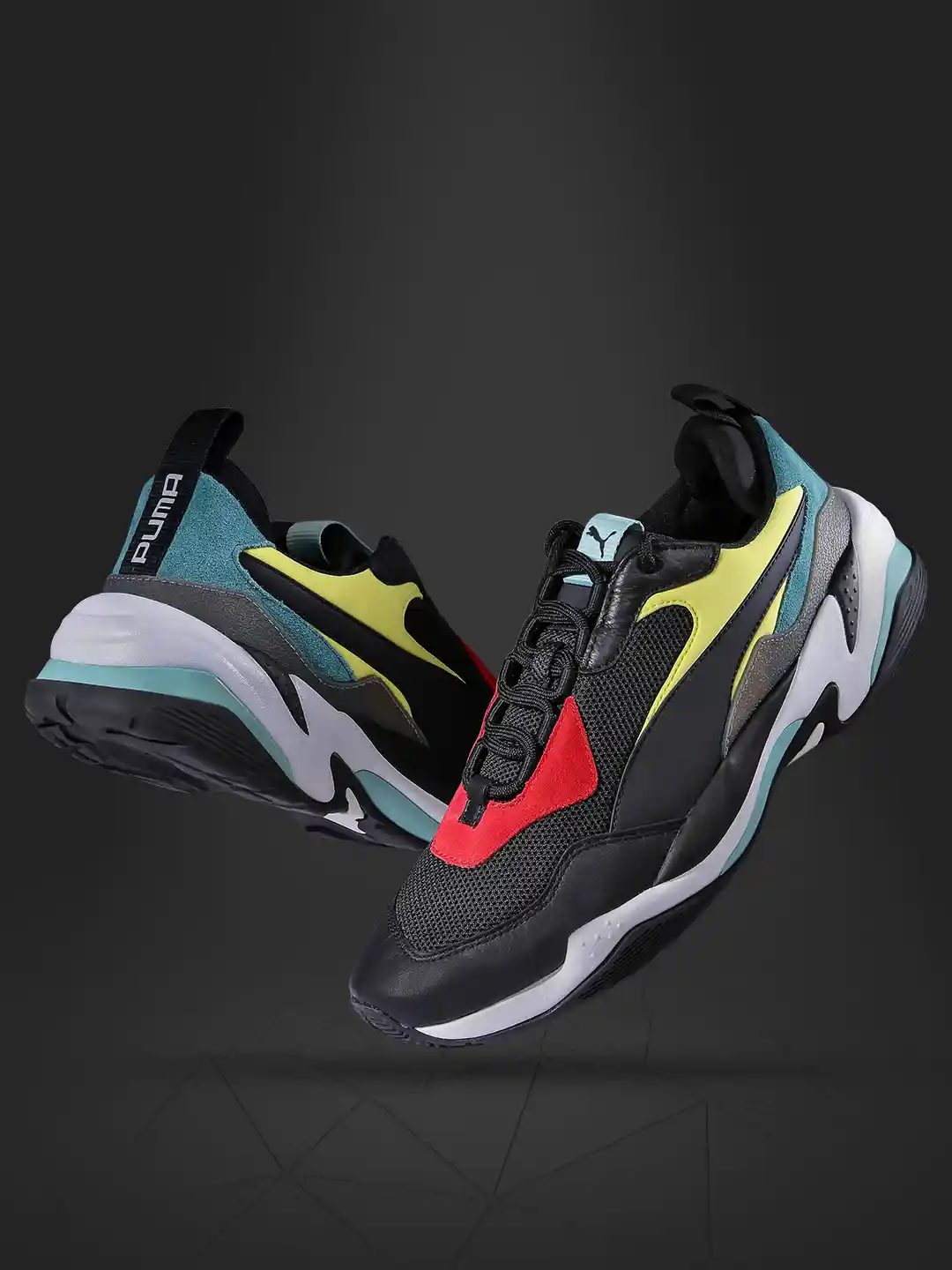 Buy Puma Men Black Thunder Spectra Colourblocked Sneakers Casual - Main Image