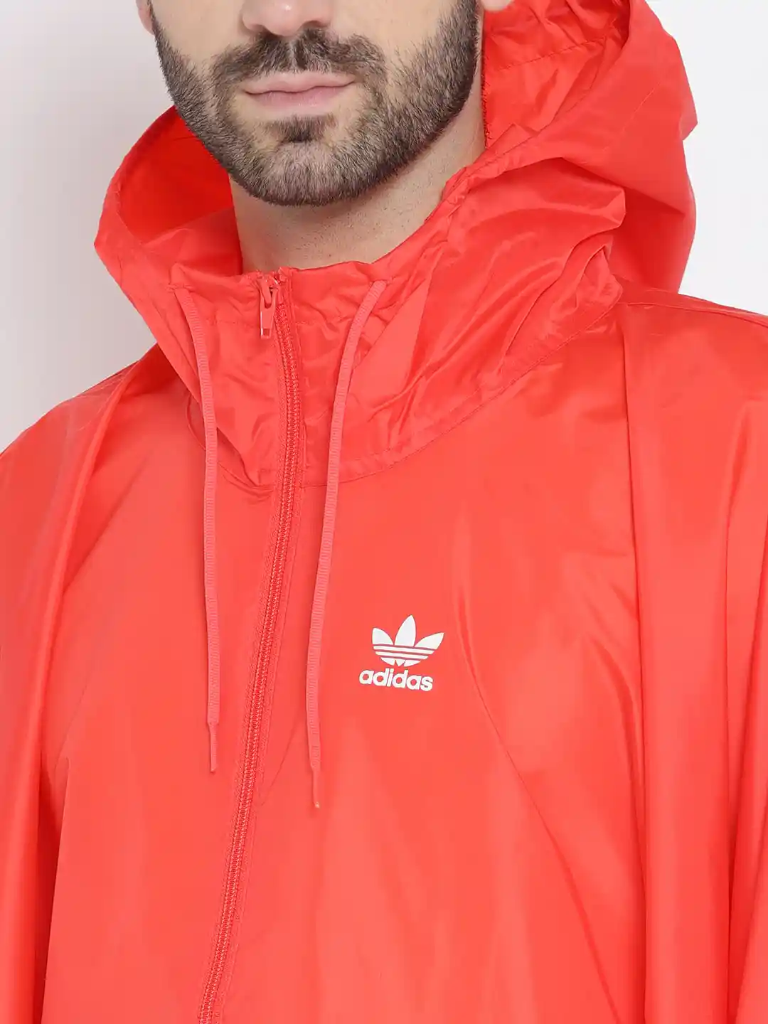 Buy ADIDAS Originals Men Coral Red TRF Rain Jacket Rain Jacket