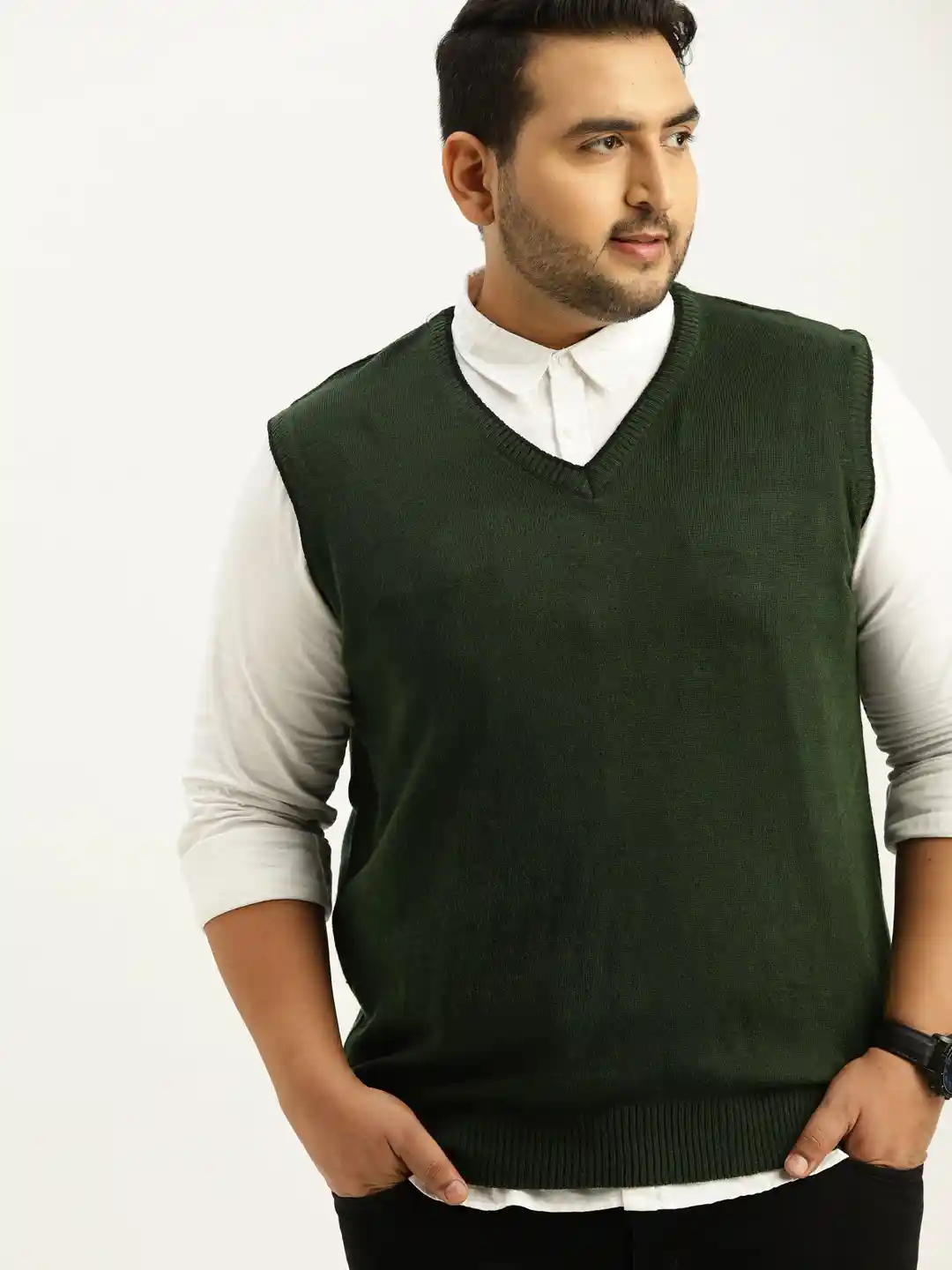 Green Sweater Sztori Sweaters Buy Sztori Plus Size Men Olive Green