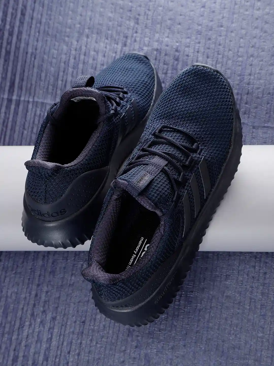 sports shoes adidas cloudfoam navy blue