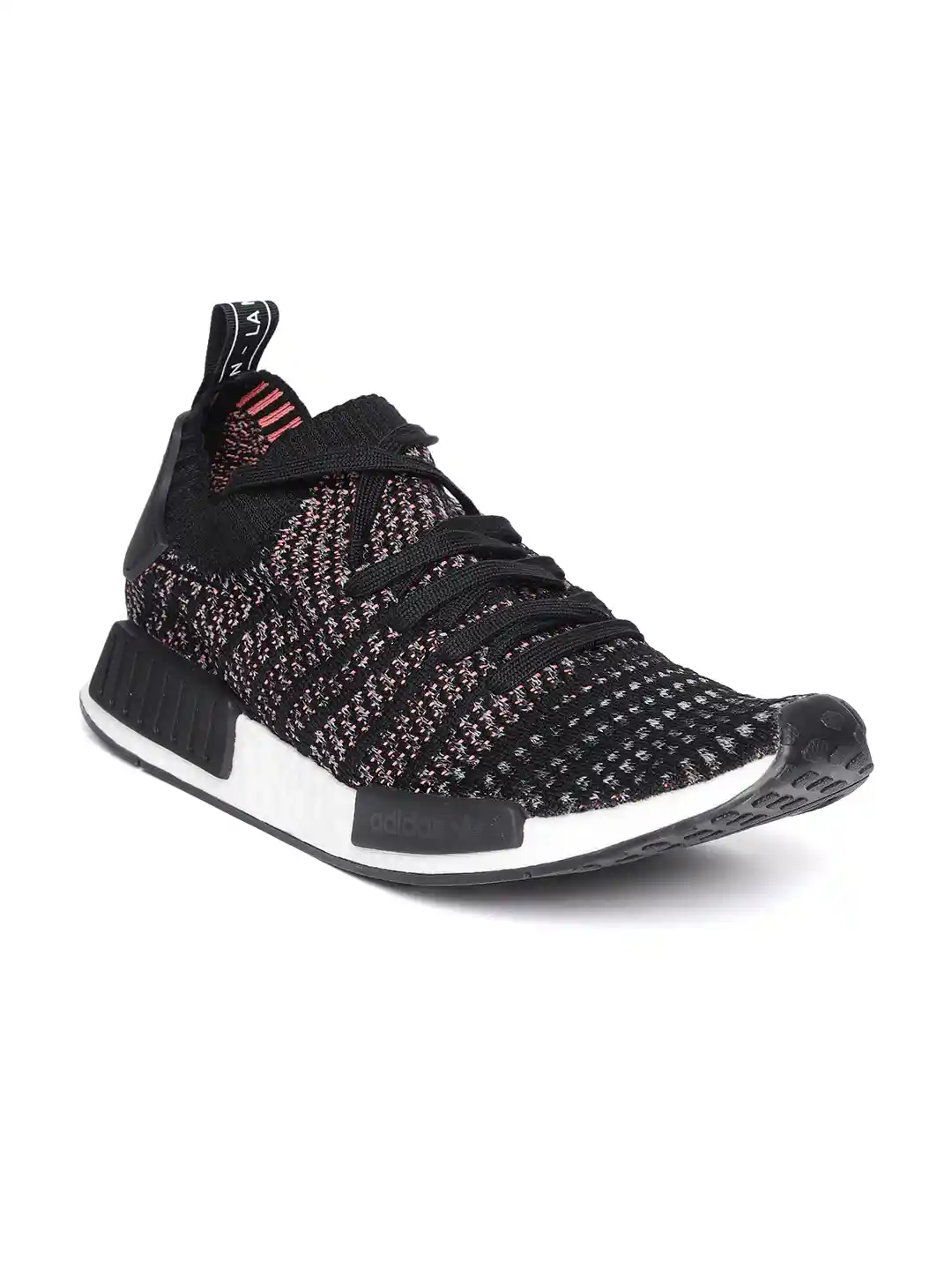Buy ADIDAS Originals Men Black NMD_R1 STLT Primeknit Sneakers