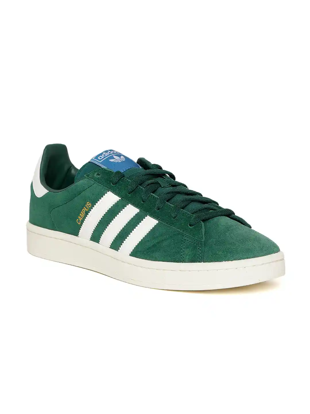 Buy Adidas Originals Men Green Campus Suede Sneakers Casual