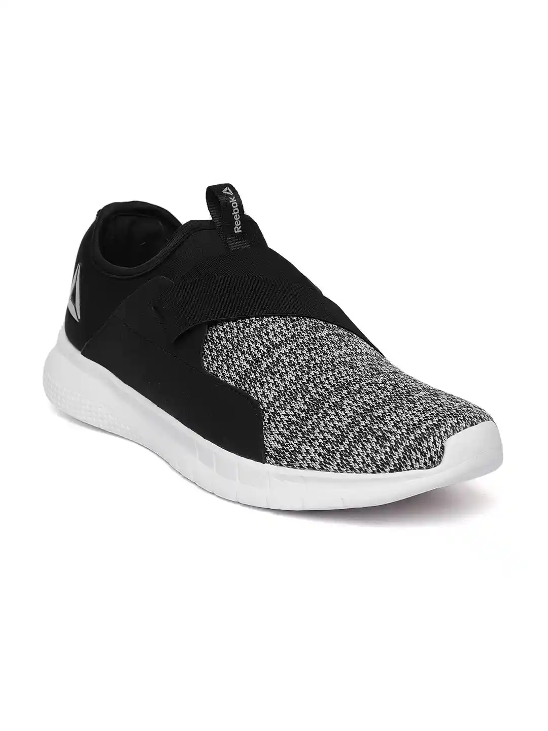 Buy Reebok Men Black White Astroride Piston Slip-On Woven Design