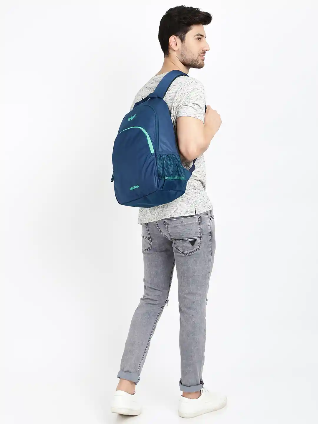 Buy Wildcraft Unisex Blue Solid Compact Laptop Backpack