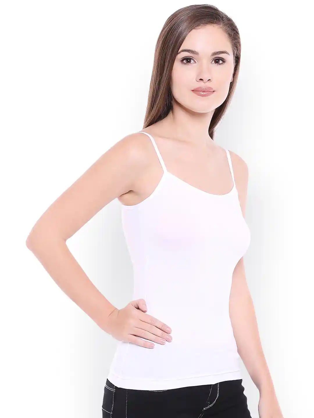 Buy Bodycare Women White Solid Pack of Camisoles E65WWW