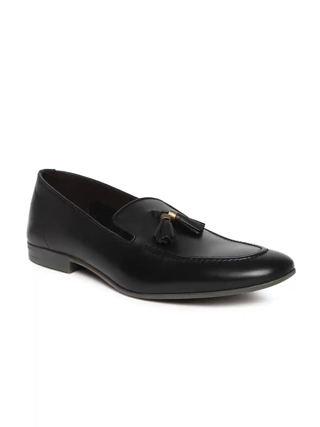 Dune London Men Black REMY DI Leather Formal Loafers