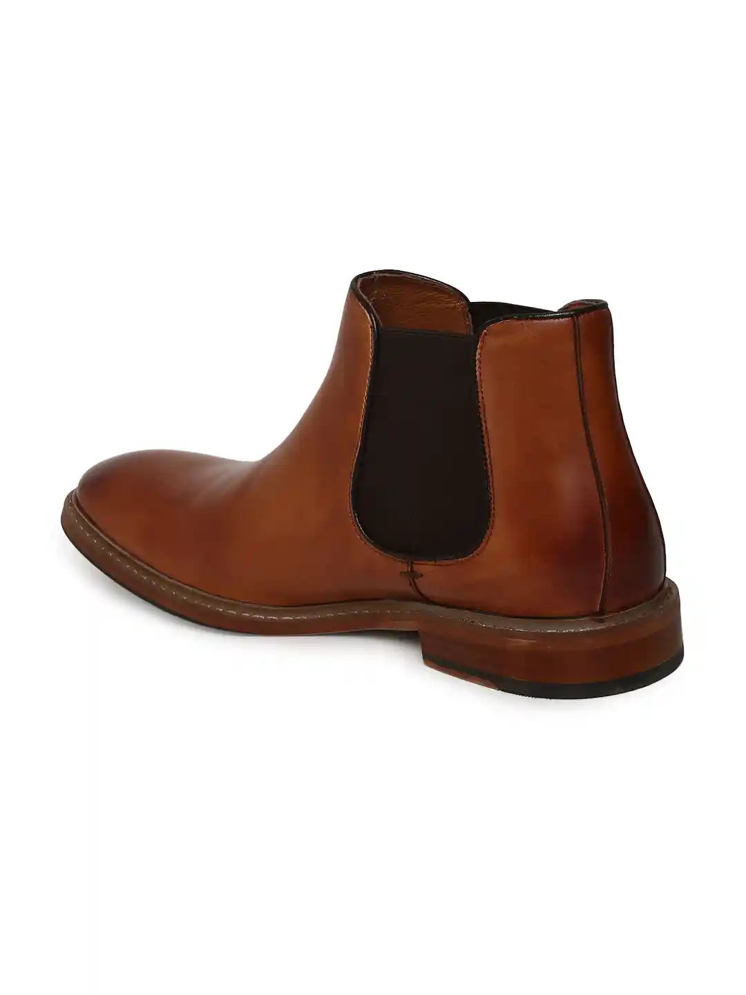 Buy Dune London Men Tan Solid Leather Mid-Top Flat Boots Boots