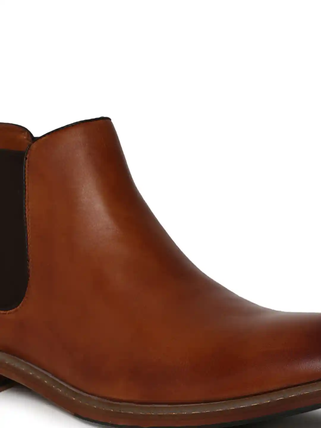 Buy Dune London Men Tan Solid Leather Mid-Top Flat Boots Boots