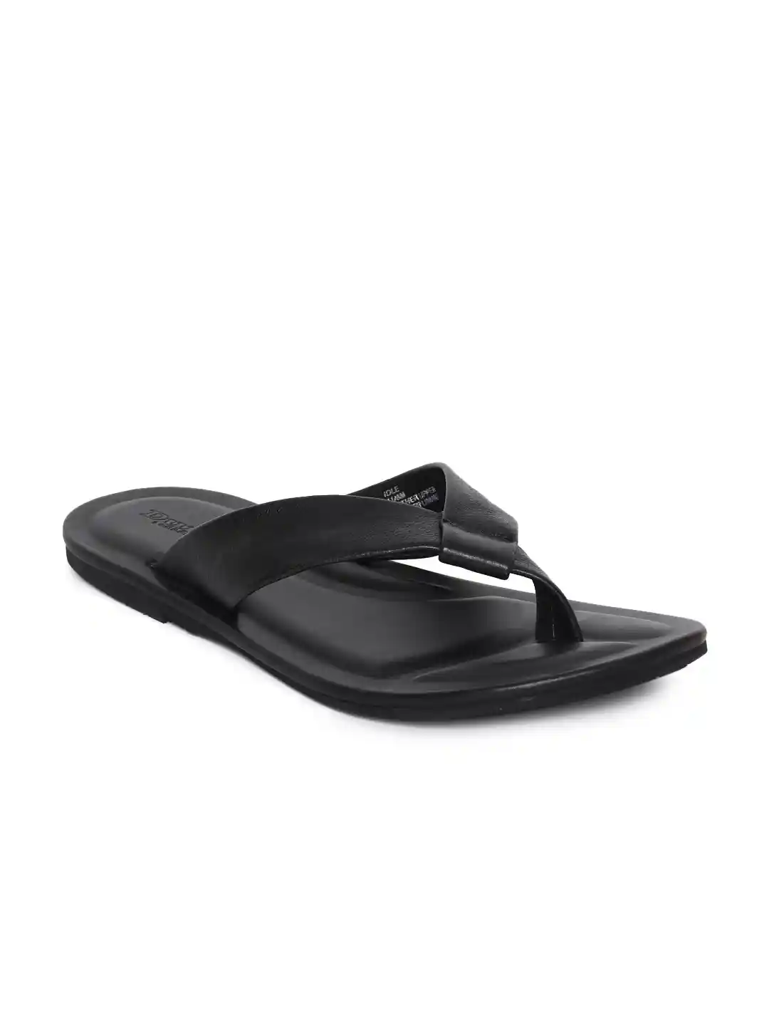 Buy Dune London Men Black Leather Solid Thong Flip-Flops Flip