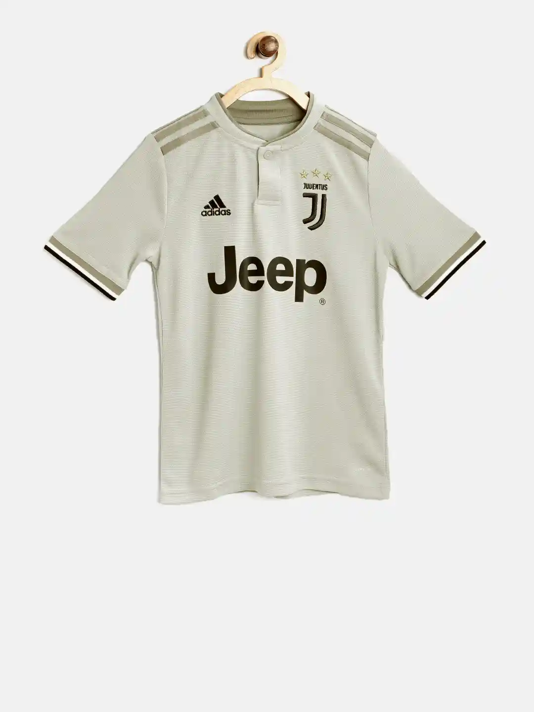 Buy ADIDAS Boys Olive Green Juventus A Y Football Jersey T-shirt