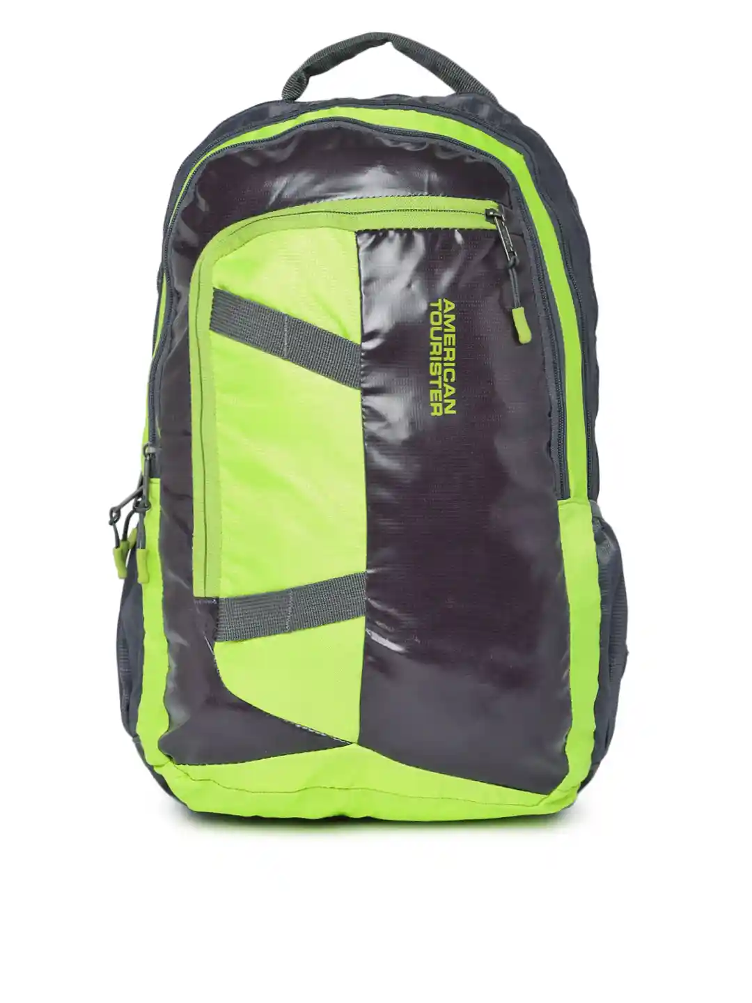 Buy AMERICAN TOURISTER Unisex Black Lime Green Colourblocked