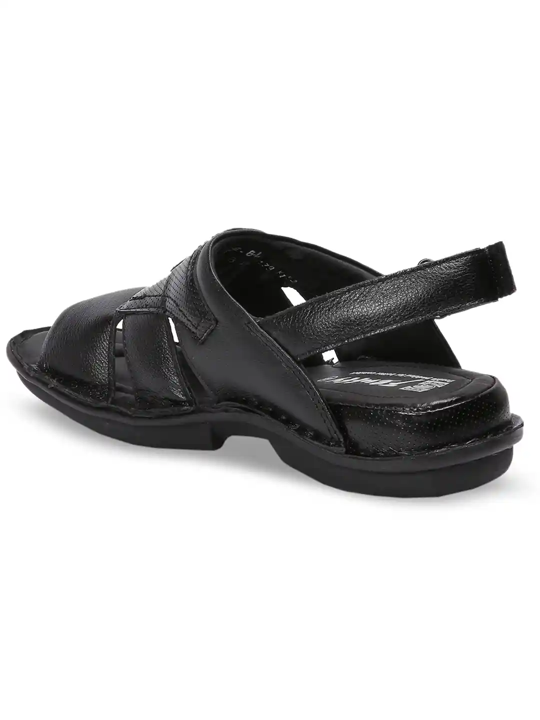 Buy Red Chief Men Black Leather Comfort Sandals Sandals for Men