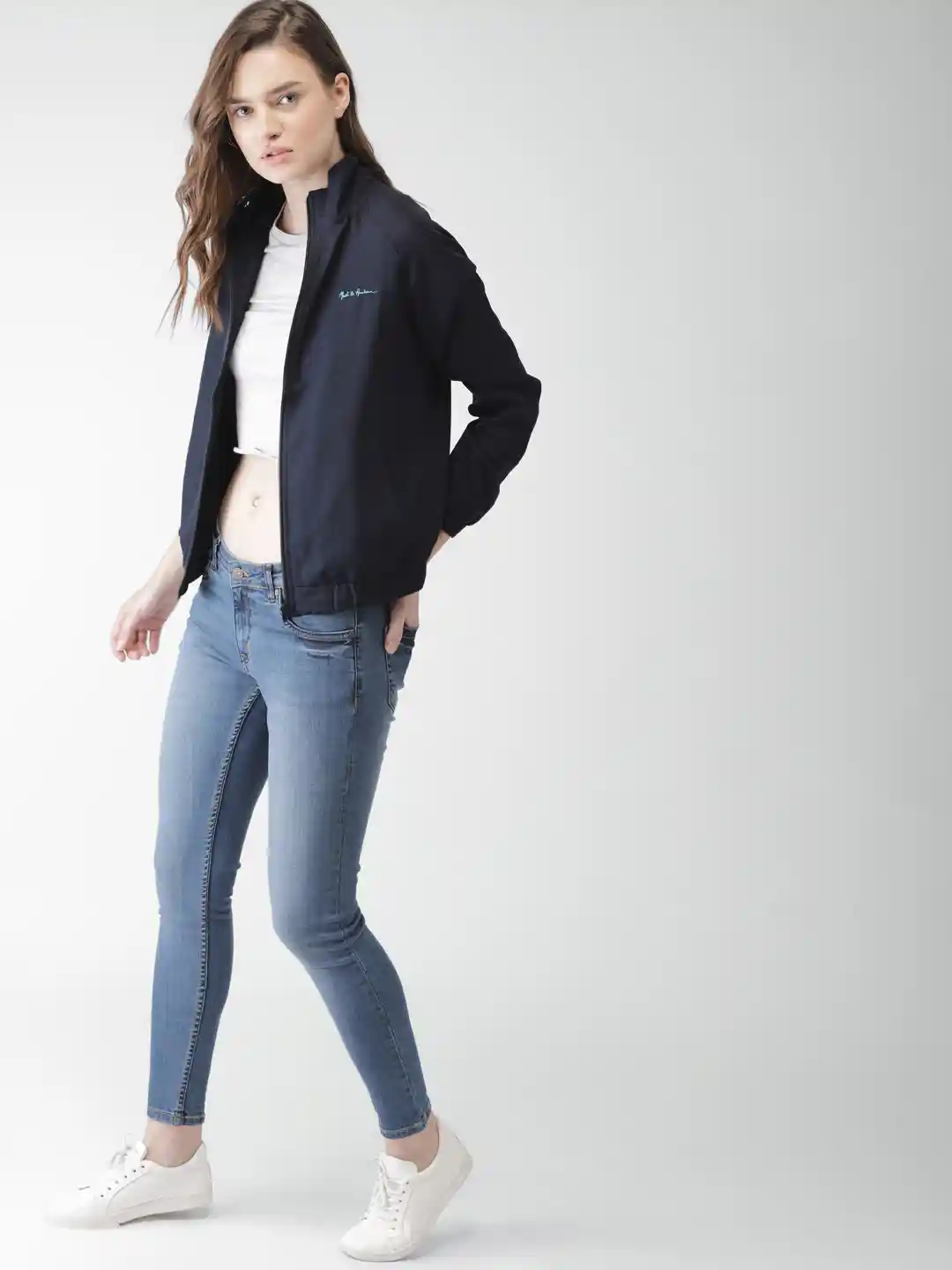Jeans Womens Lightweight Bomber Jacket Mast Harbour Women Navy
