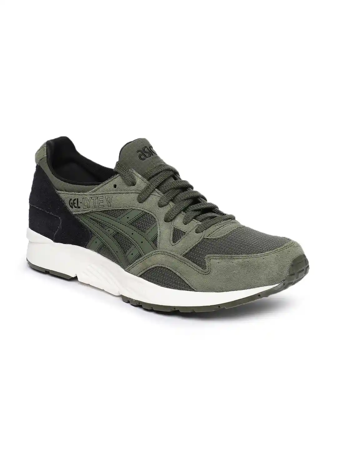 Buy ASICS Tiger Men Olive Green GEL-LYTE V Sneakers Casual Shoes