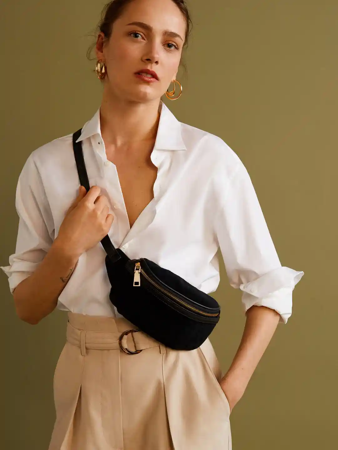 Outfit Women's Fanny Pack Fashion Outfit Waist Bag Model How