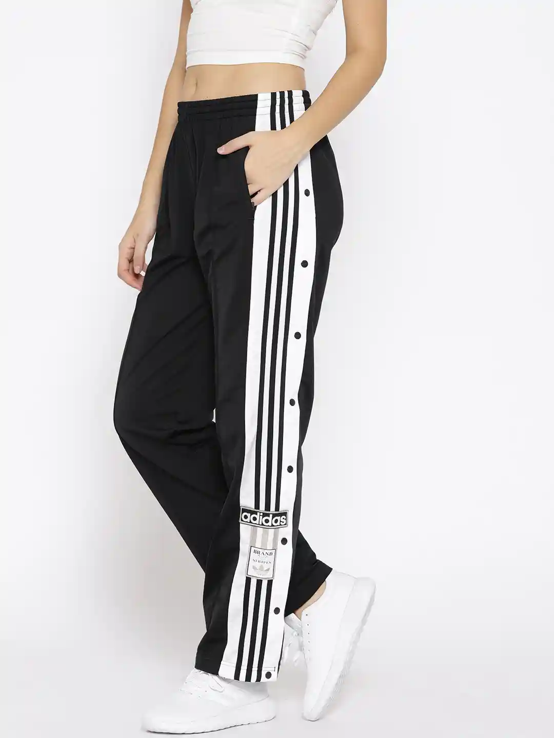 Buy ADIDAS Originals Women Black Solid Adibreak Track Pants