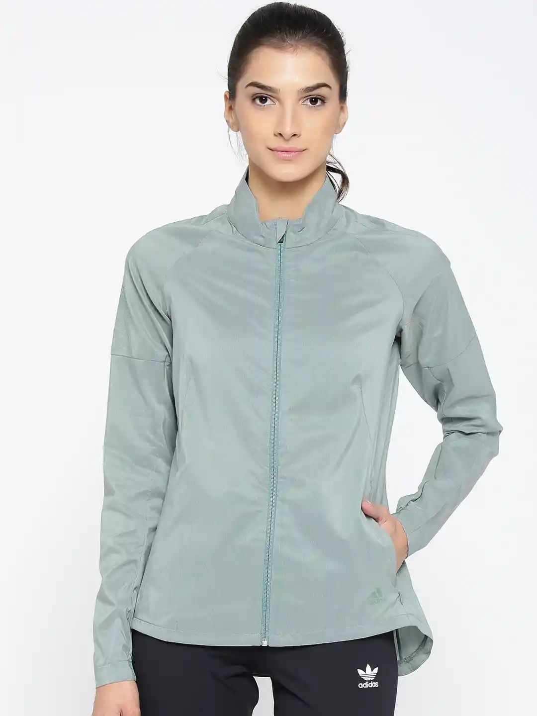 Buy ADIDAS Women Mint Green Solid Supernova Running Jacket