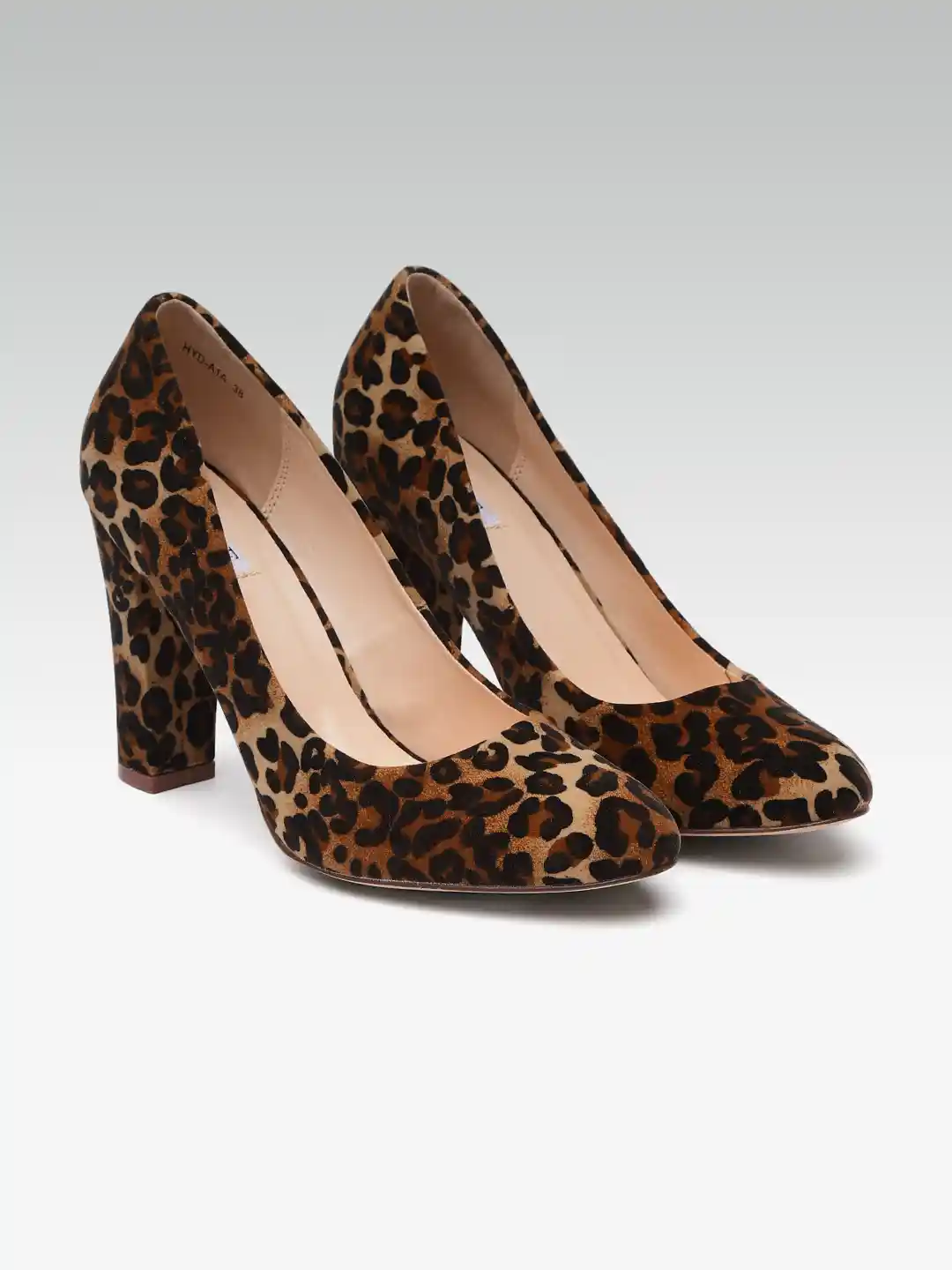 Buy ELLE Women Brown Black Leopard Print Pumps Heels for Women