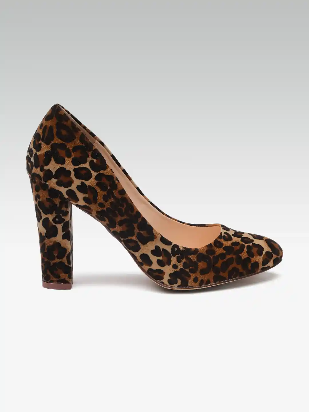 Buy ELLE Women Brown Black Leopard Print Pumps Heels for Women