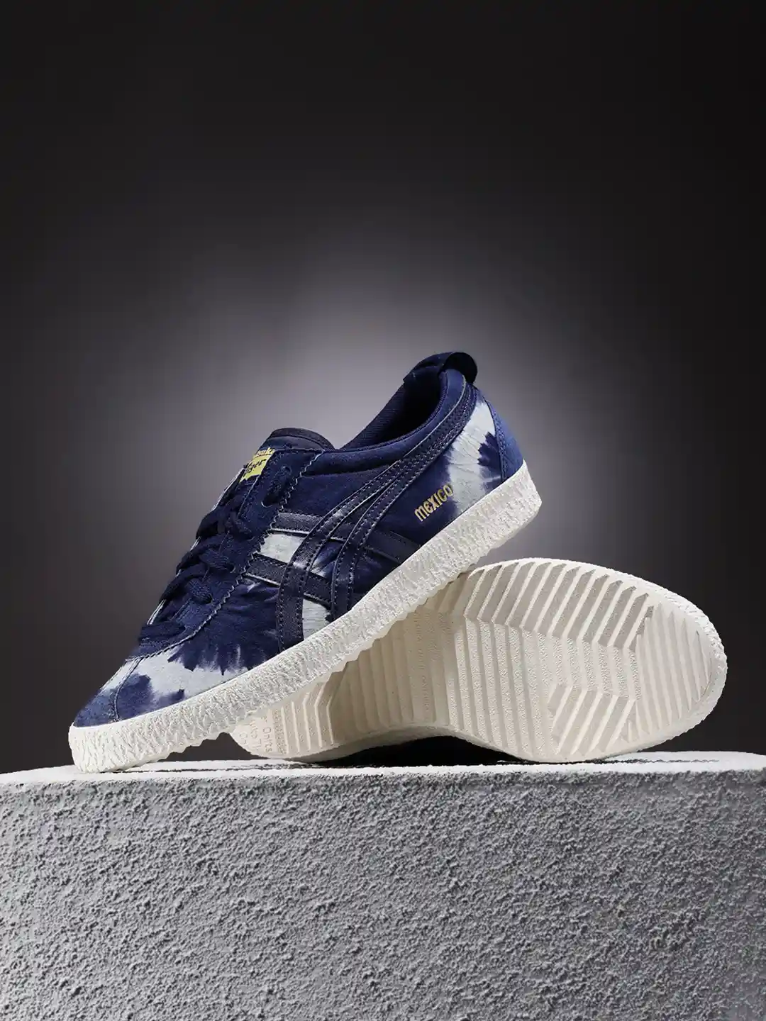 Buy Onitsuka Tiger MEXICO DELEGATION Unisex Blue Leather Sneakers