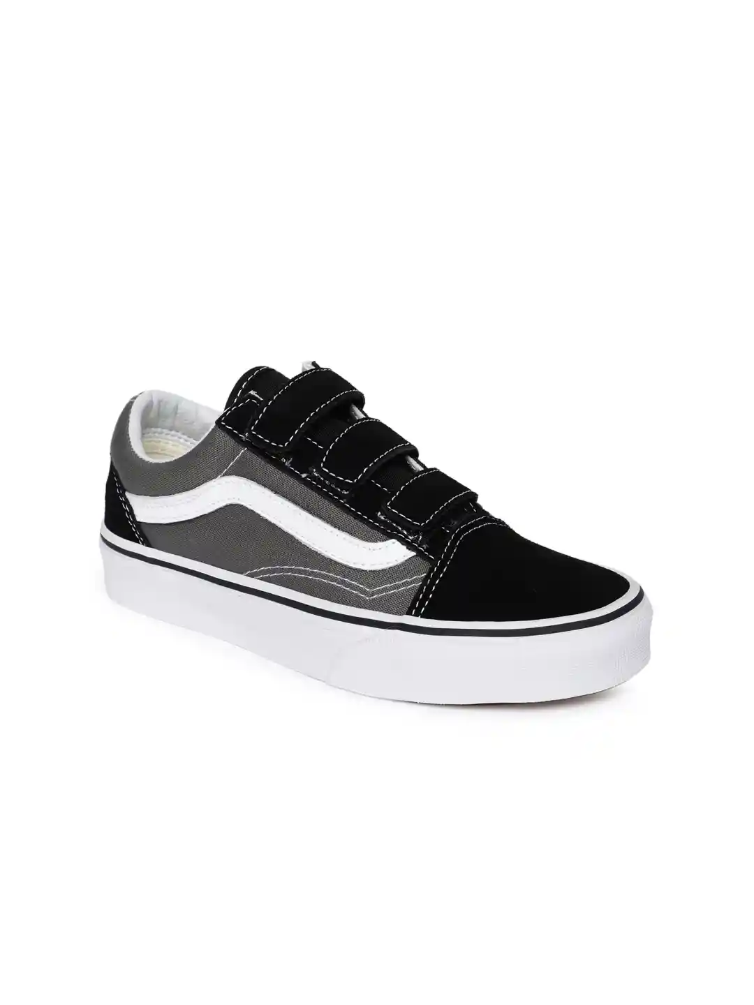 Buy Vans Unisex Black Grey Old Skool V Colourblocked Sneakers