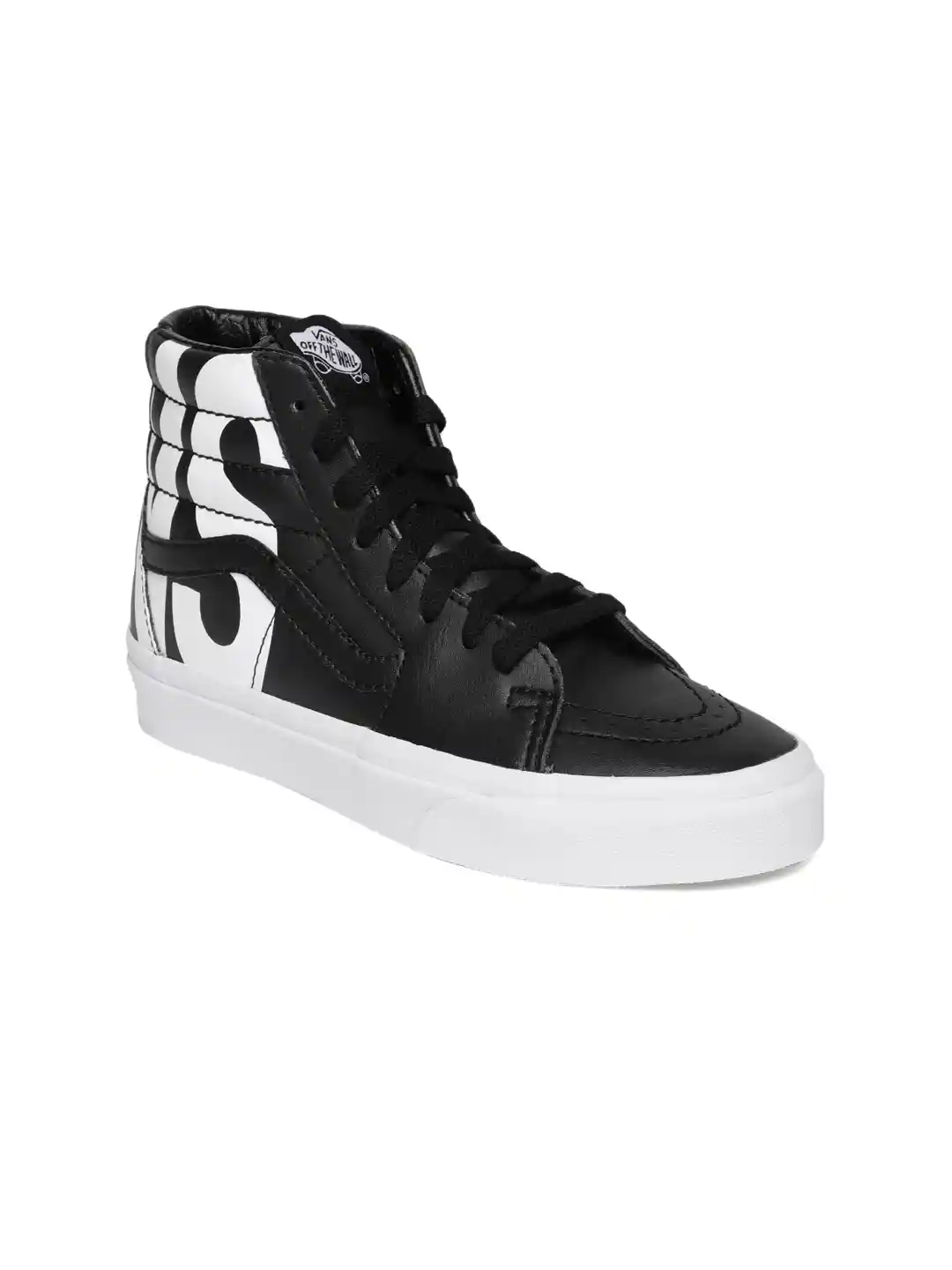 Buy Vans Unisex Black SK8-Hi Solid Synthetic High-Top Sneakers