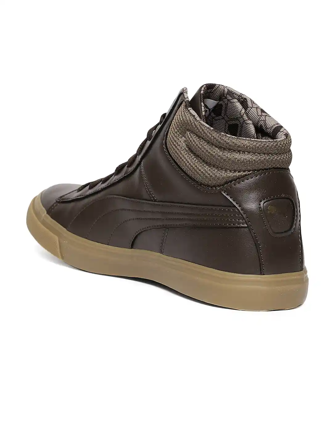 Buy Puma Men Brown Grip Mid Leather Sneakers - Casual Shoes for Men 7073014  | Myntra