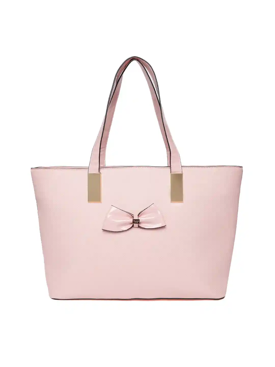 Buy Dune London Pink Solid Shoulder Bag with Bow Detail Handbags