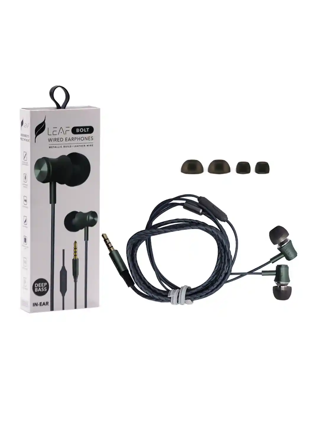 Buy LEAF Bolt Wired Earphones with Mic and In-Line Remote