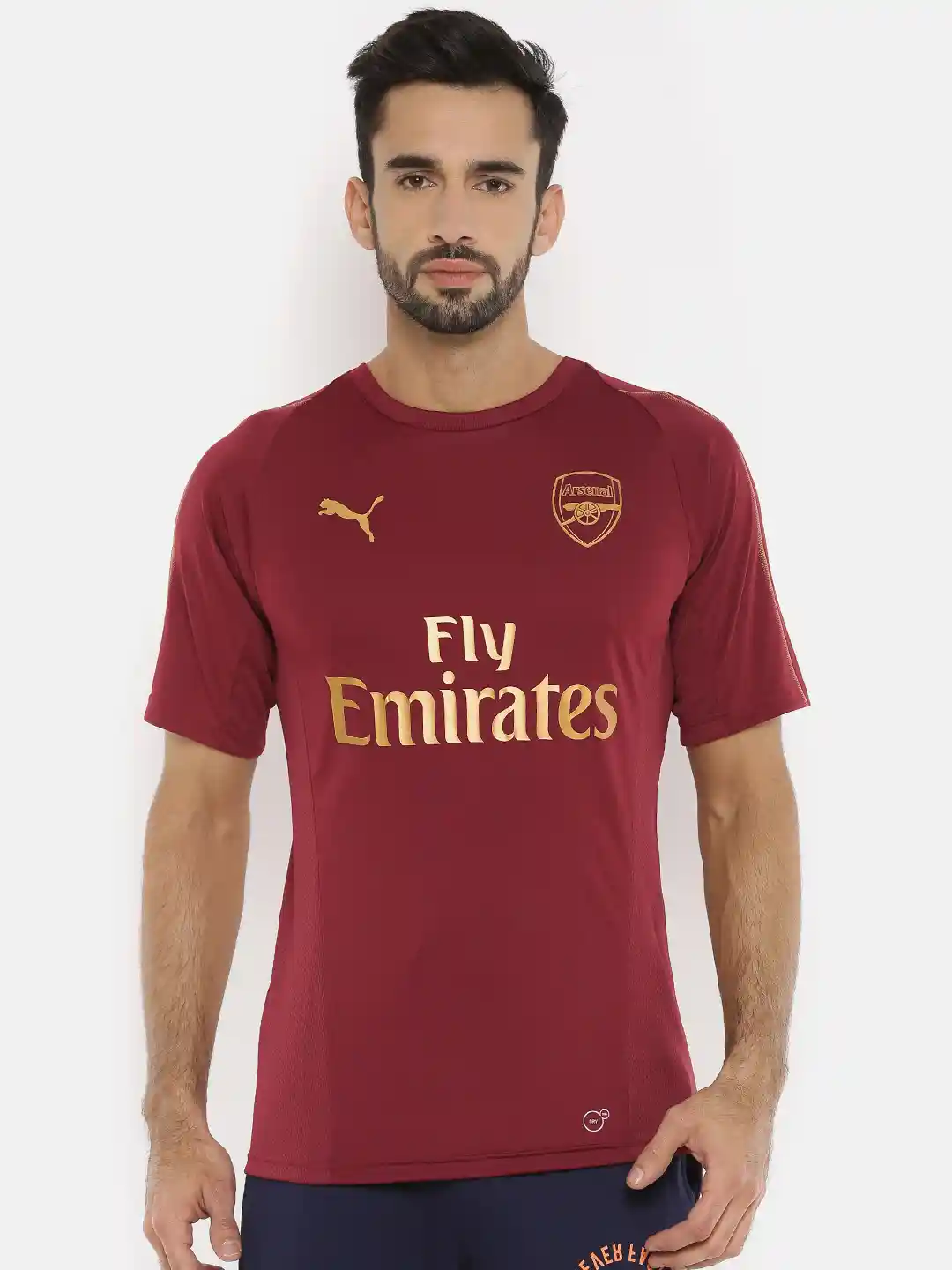 Buy Puma Men Maroon Arsenal FC Jersey EPL Sponsor Logo dryCELL