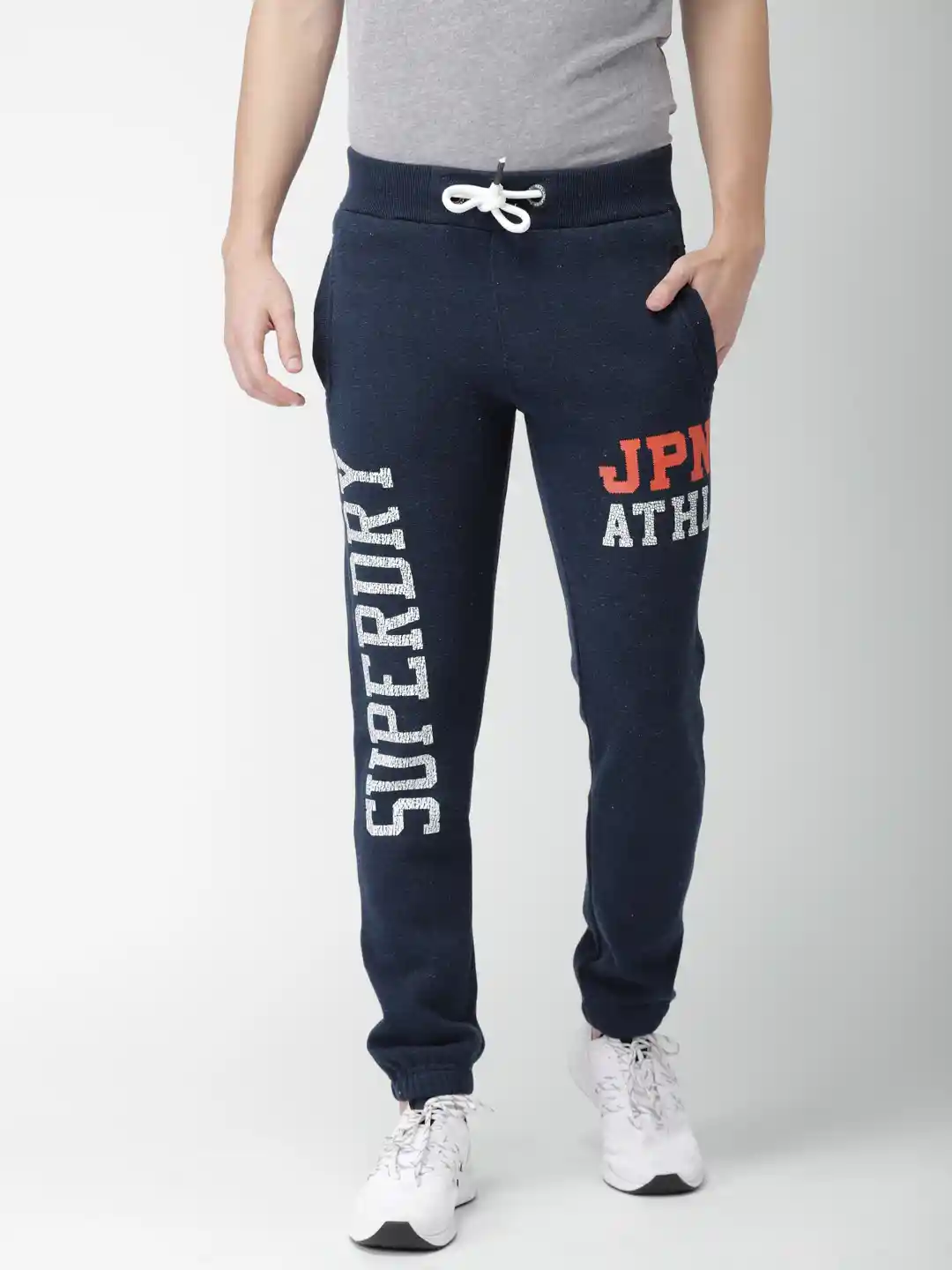 Buy Superdry Men Navy Blue Slim Fit Joggers Track Pants for Men