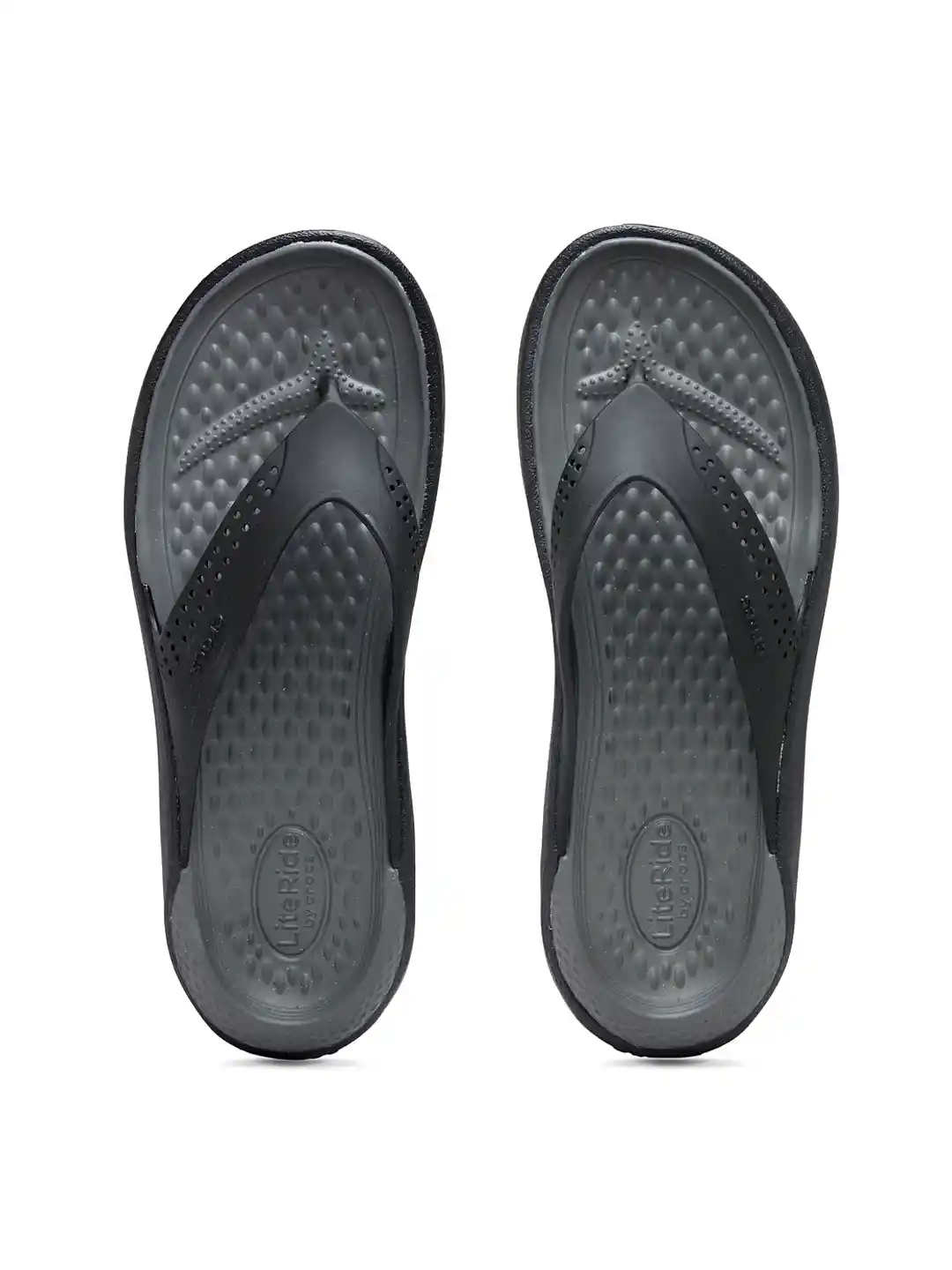 Crocs Literide Men Black Solid Thong Flip-Flops