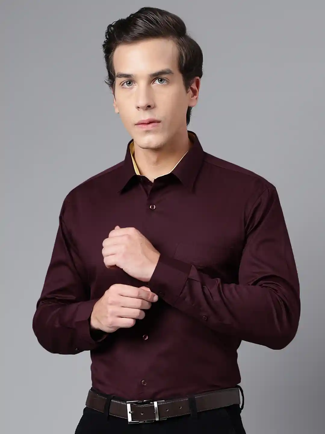 matching tie for maroon shirt