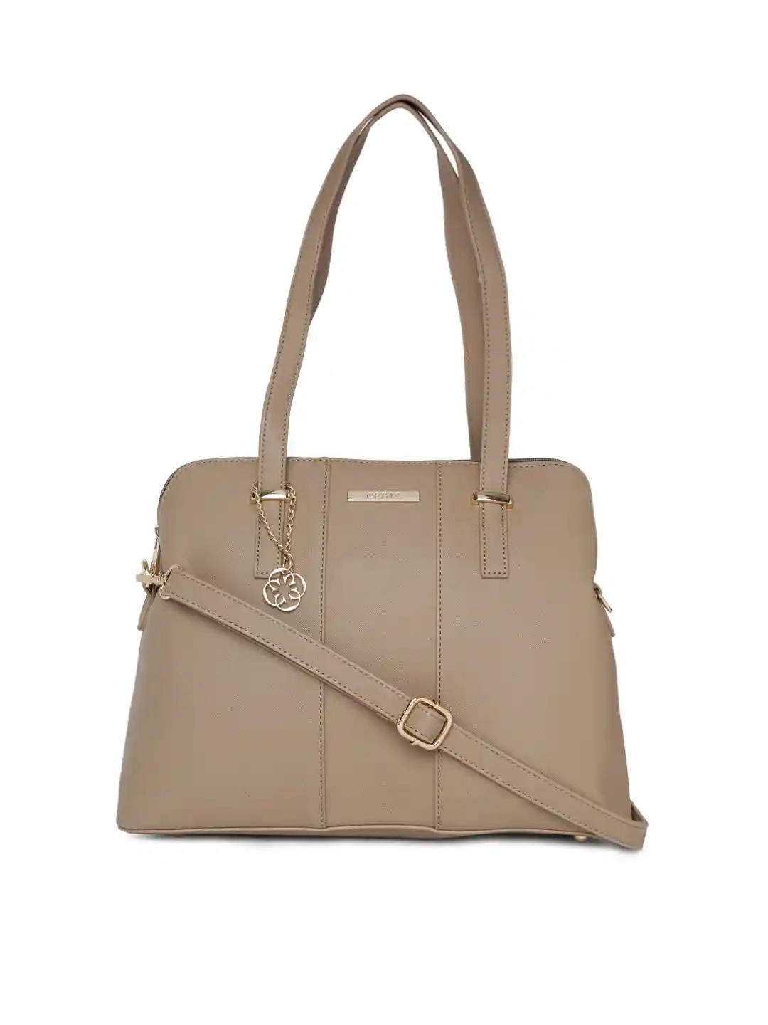 Buy CERIZ Beige Solid Shoulder Bag Handbags for Women 7281908