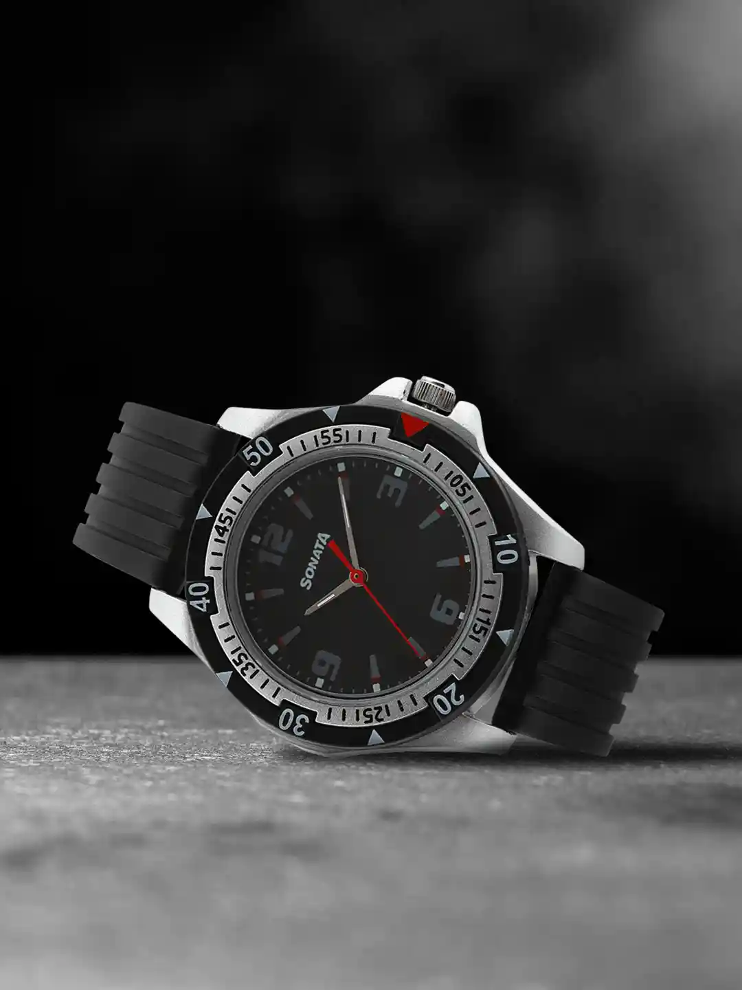 Waterproof Sonata Watch Black Colour Buy Sonata Men Analogue Watch